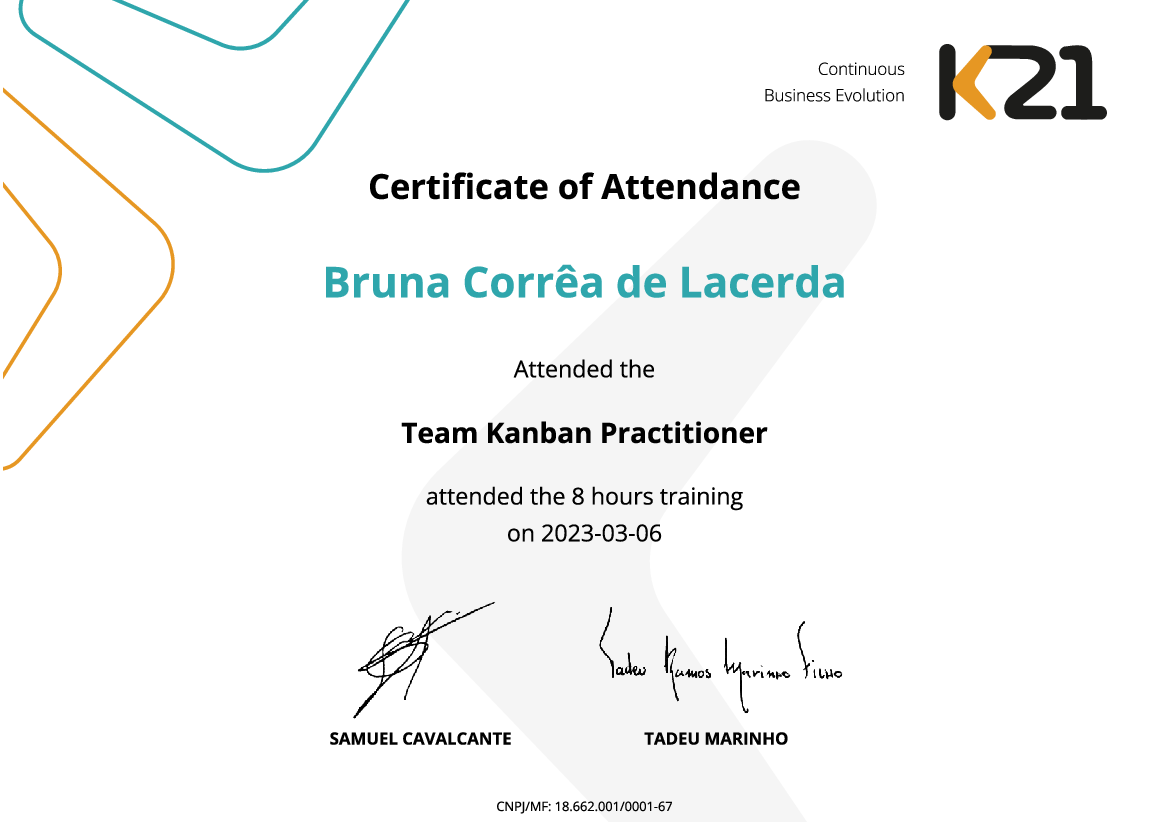 Certificado K21